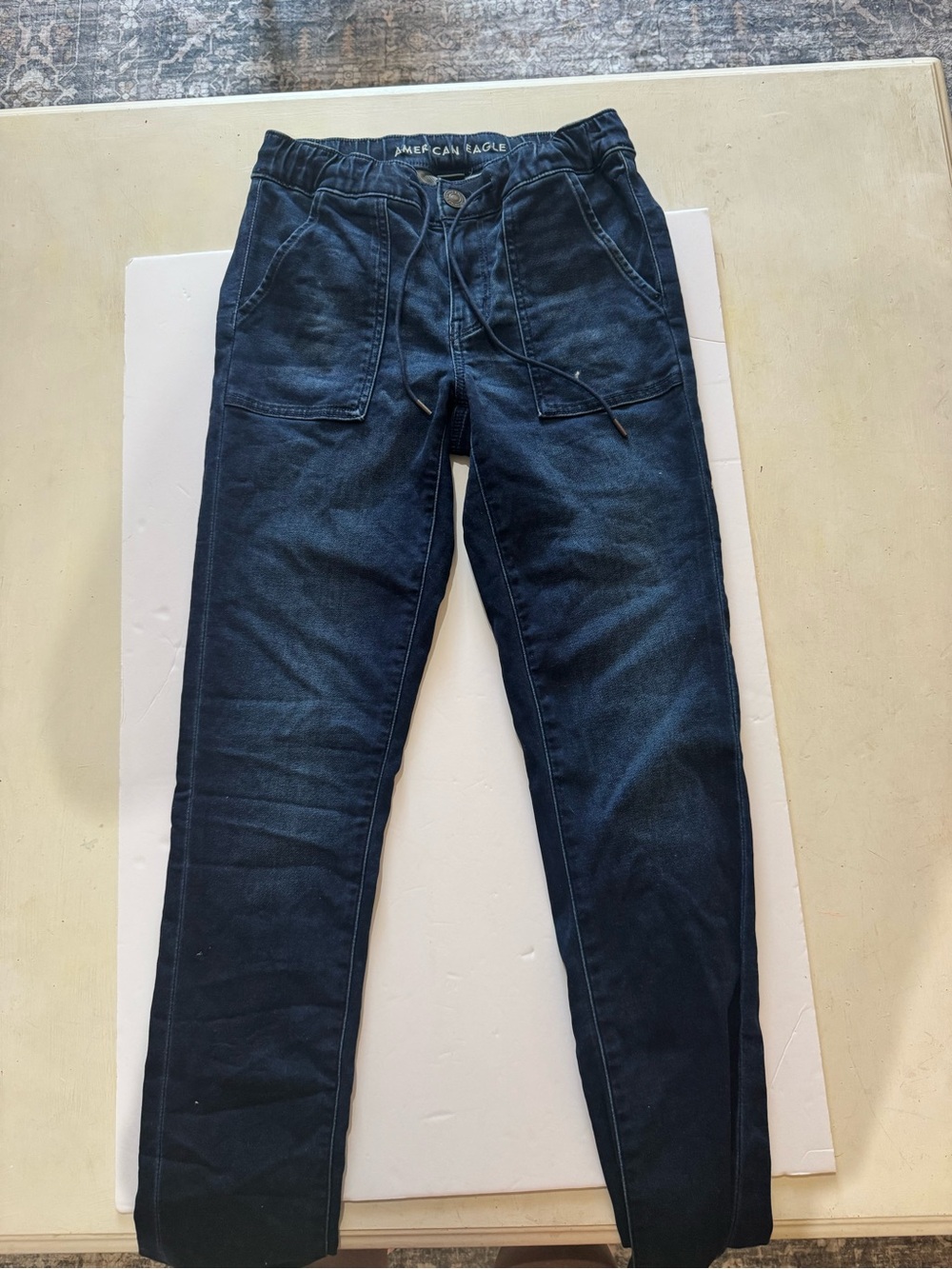 American Eagle Outfitters Dark Navy Slim Straight Jeans